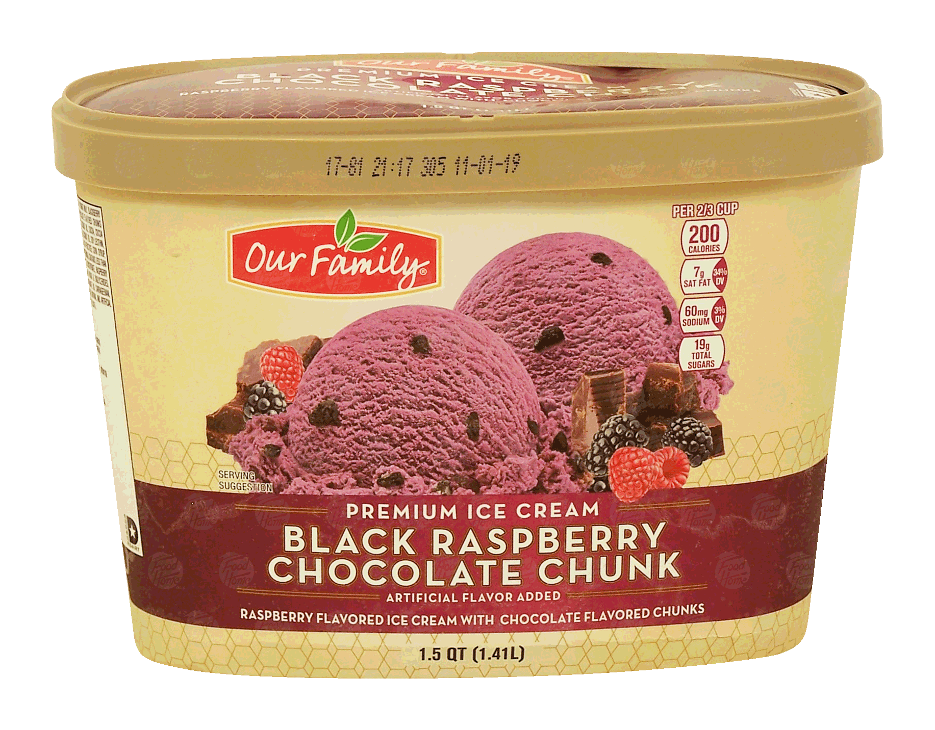 Our Family  black raspberry chocolate chunk ice cream Full-Size Picture